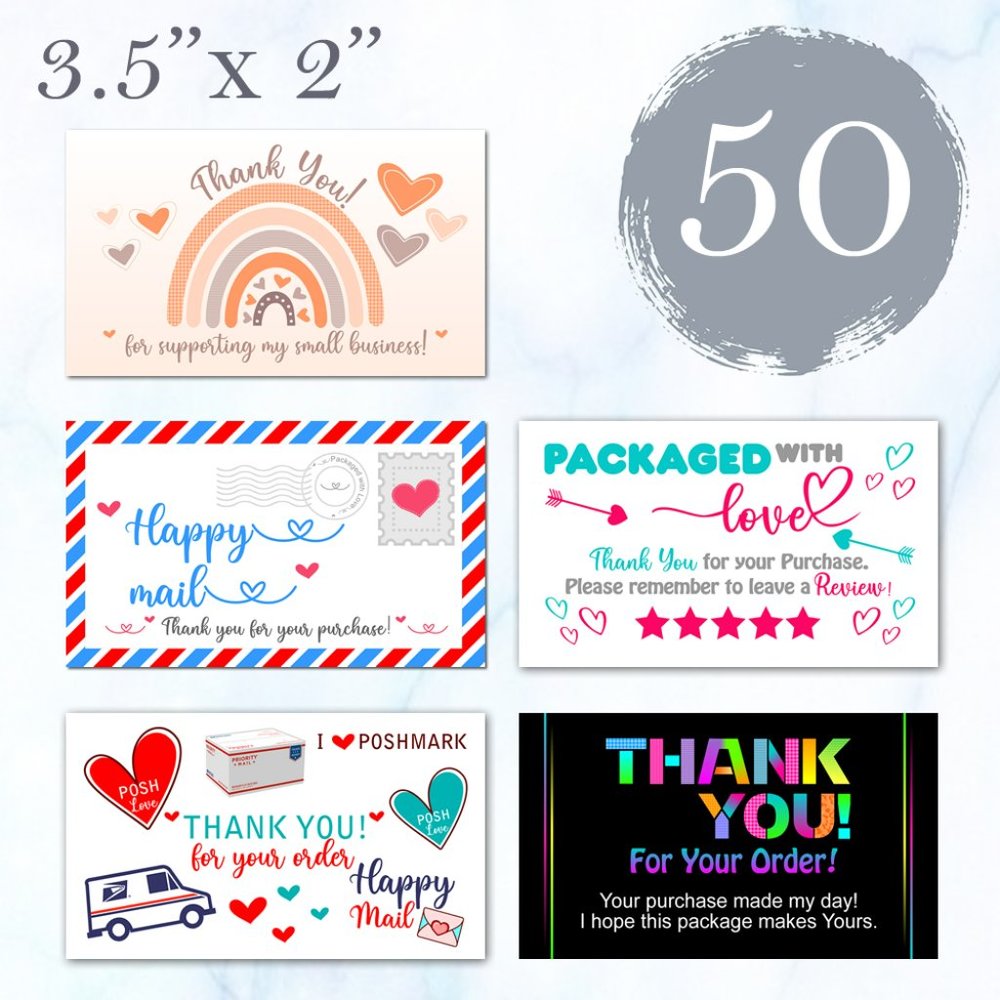 50 Assorted Thak you Cards